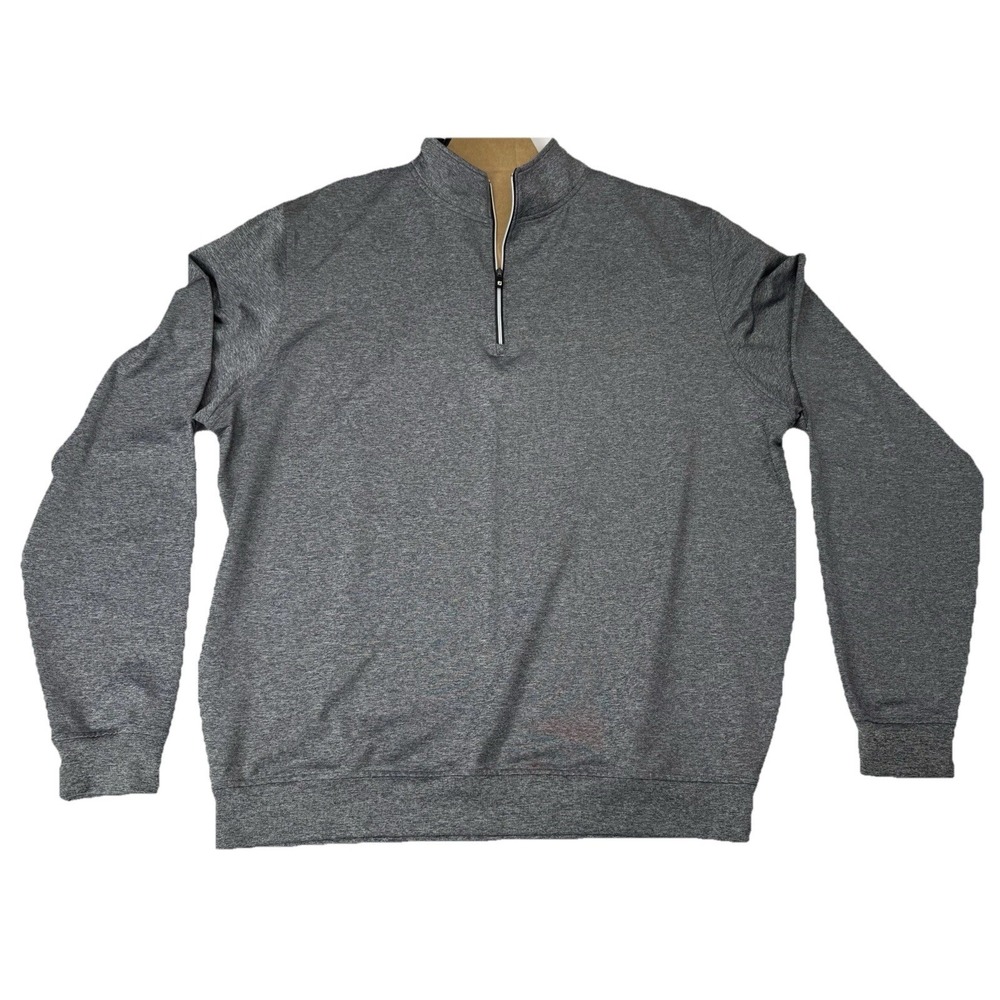 FootJoy Pullover Mens XL Gray Quarter 1/4 Zip Golf Performance Sku #27277